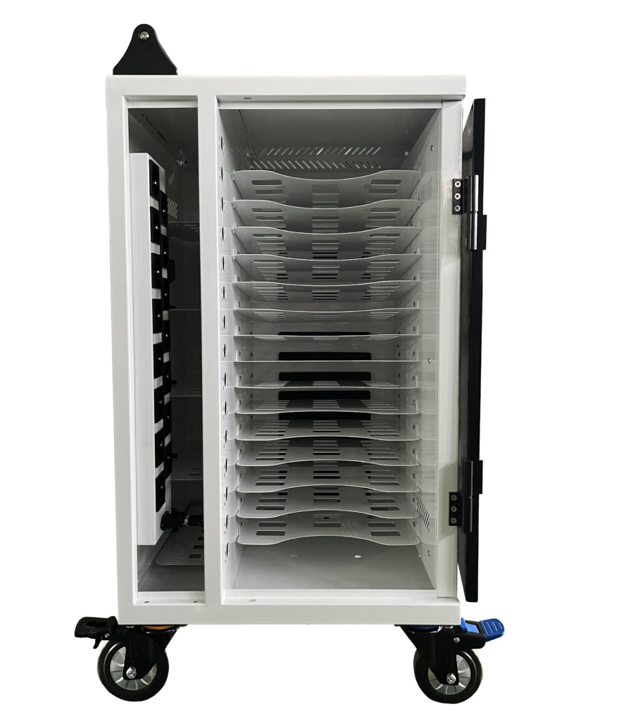 Power Technologies PT-Vert-15-H65C Carro de gestión y carga para dispositivos portátiles Blanco (2)