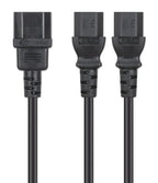 Manhattan 157469 cable de transmisión Negro 1,8 m C14 acoplador Acoplador C13 2 x (4)
