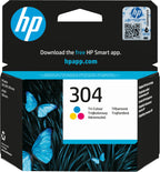 HP 304 Tri-color Original Ink Cartridge cartucho de tinta 1 pieza(s) Estándar Cian, Magenta, Amarillo (2)