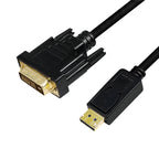 LogiLink CV0132 adaptador de cable de vídeo 3 m DisplayPort DVI Negro (2)