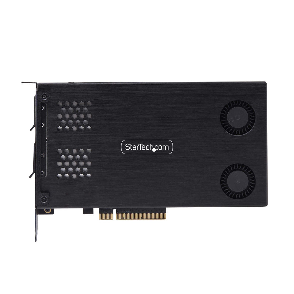 StarTech.com 2M2-REMOVABLE-PCIE panel bahía disco duro Placa de bus común o backplane Negro (4)