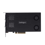 StarTech.com 2M2-REMOVABLE-PCIE panel bahía disco duro Placa de bus común o backplane Negro (4)