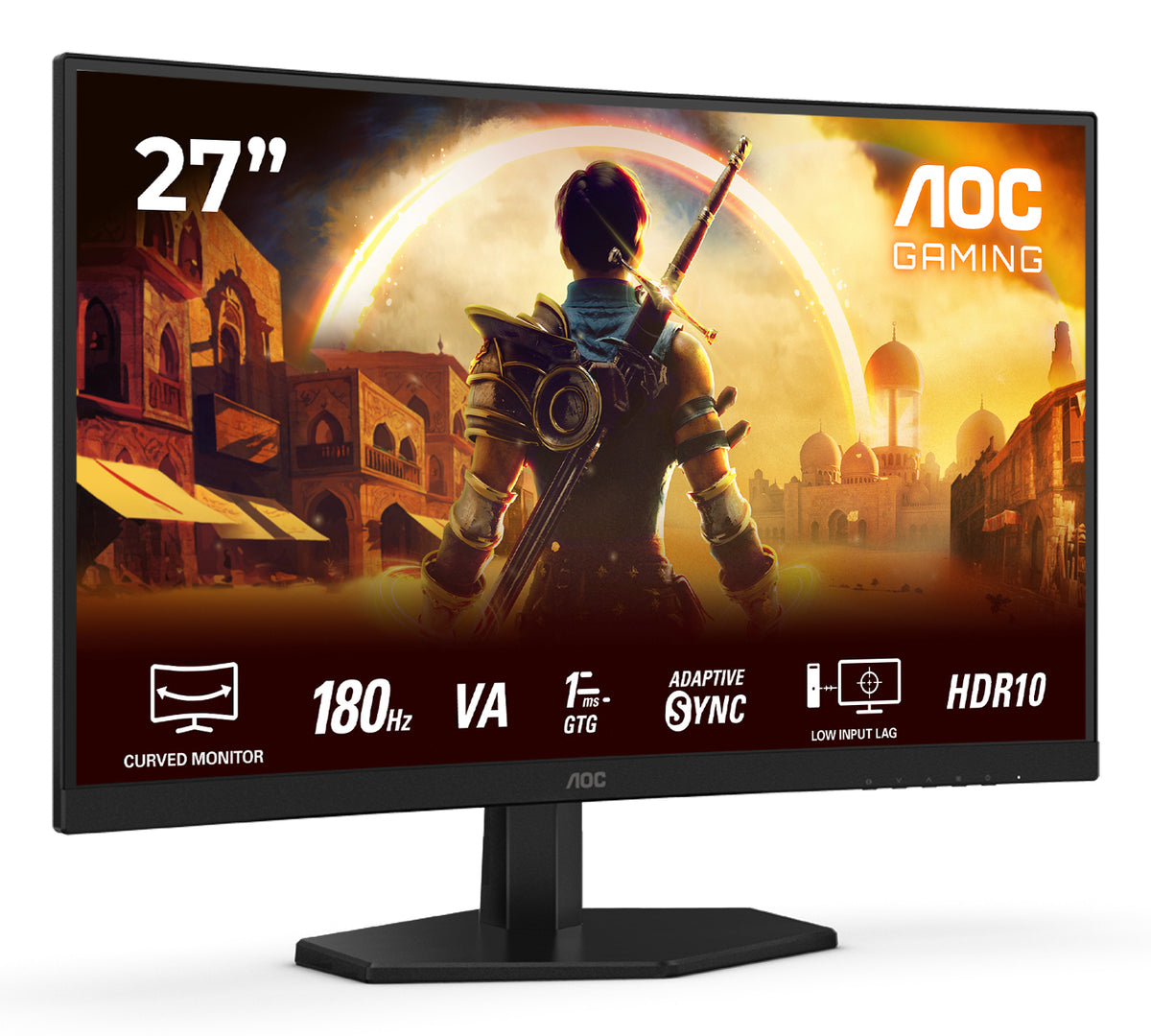 AOC G4 C27G42E pantalla para PC 68,6 cm (27") 1920 x 1080 Pixeles Full HD LED Negro, Rojo (2)