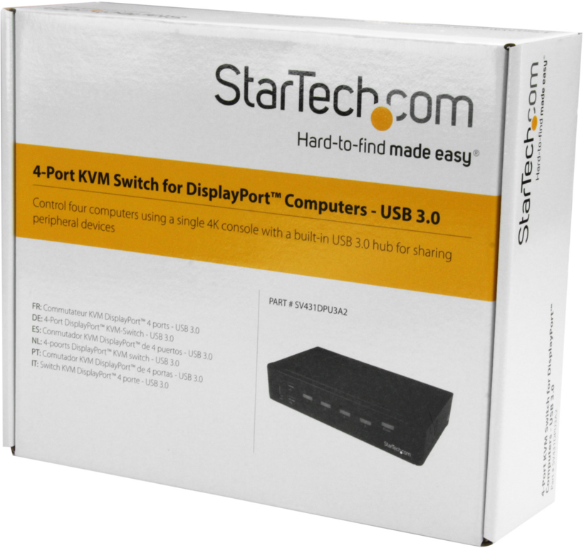 Startech SV431DPU3A2 - Conmutador KVM / USB, 4 x KVM / audio (4)