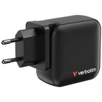 Verbatim Mini GaN Charger 100W Universal Negro Corriente alterna Carga rápida
