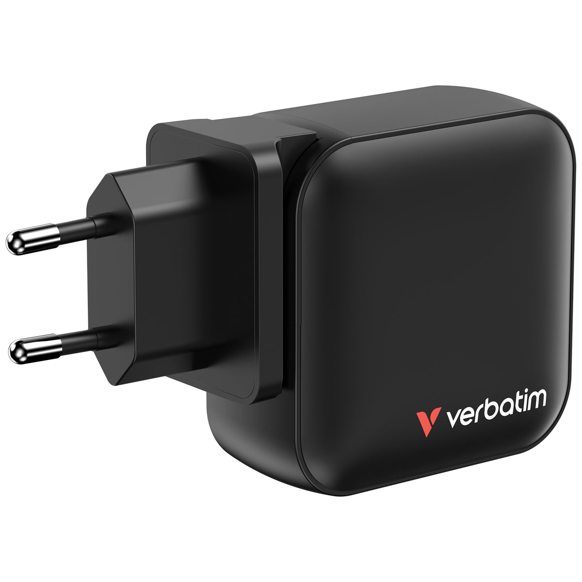 Verbatim Mini GaN Charger 100W Universal Negro Corriente alterna Carga rápida