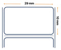 Zebra Labels, Others, Normal Paper, Z-Perform 1000T, An: 29 mm, Al: 10 mm, Di: 127 mm, C: 25.4 mm 3013453-T