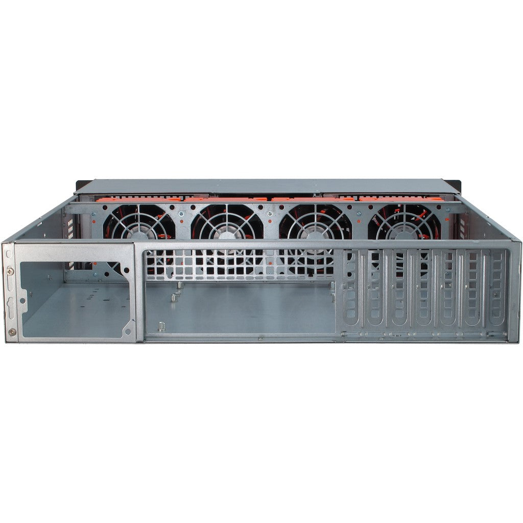 Inter-Tech 2U-20255 Rack Negro, Acero inoxidable