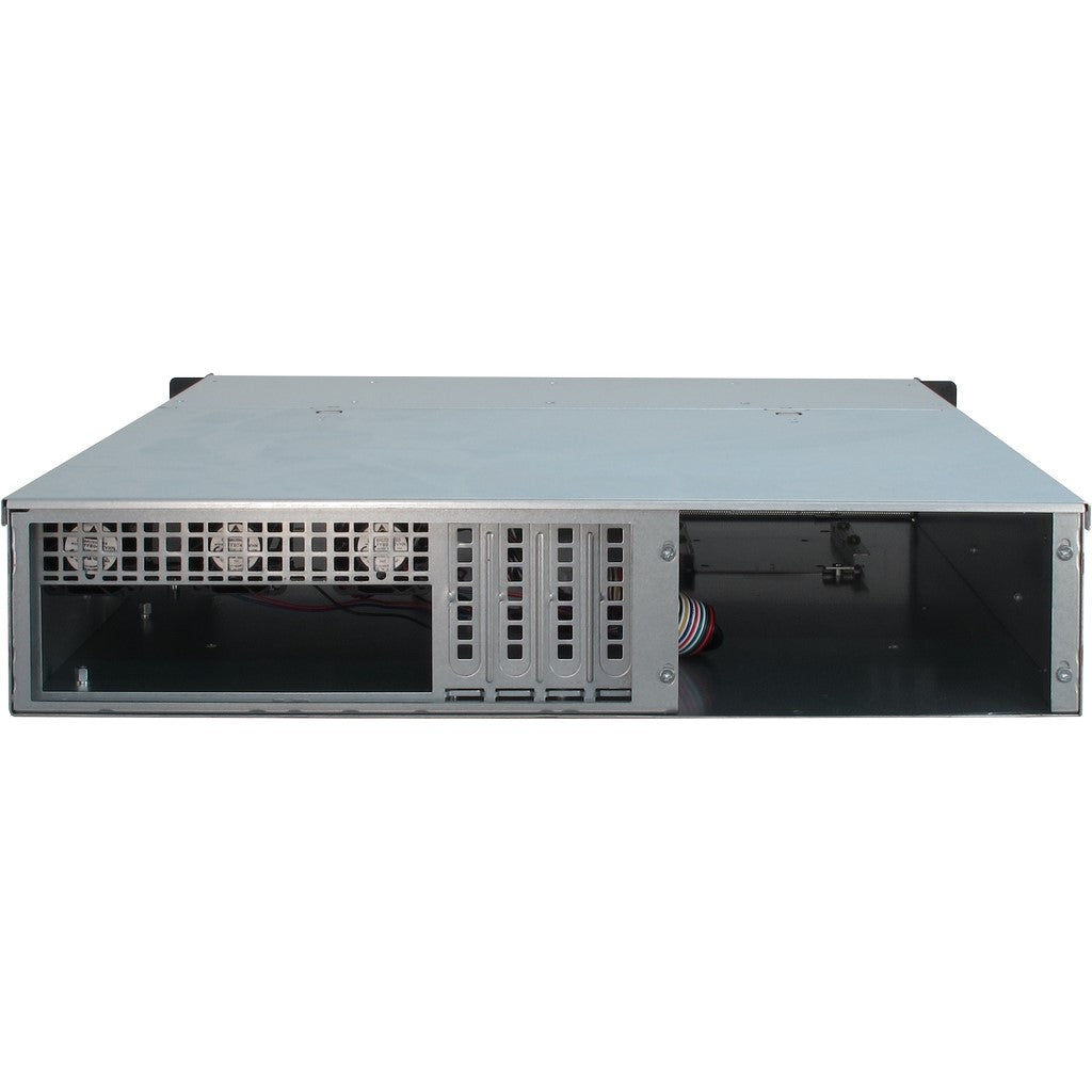 Inter-Tech 2U-2404L Rack Negro, Plata