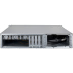 Inter-Tech 2U 2404L S-ATA Rack Negro, Gris