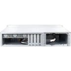 Inter-Tech IPC 2U-2404S Rack Negro, Plata