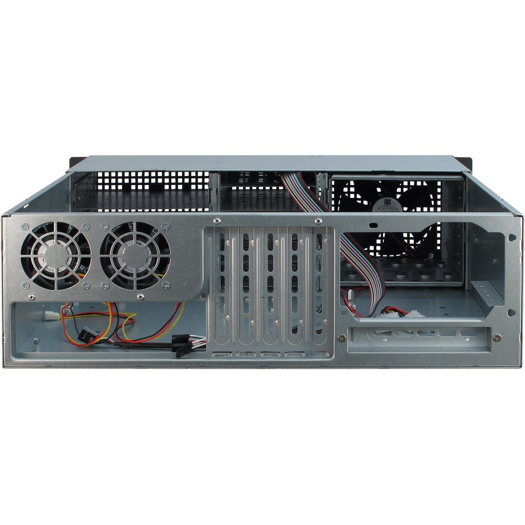 Inter-Tech 3U-30248 Rack Negro, Acero inoxidable