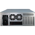 Inter-Tech 4U-4424 Rack Negro, Plata