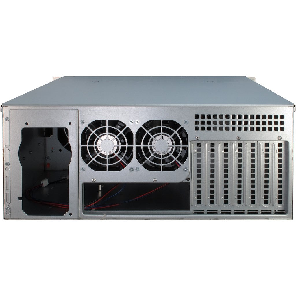 Inter-Tech 4U-4424 Rack Negro, Plata