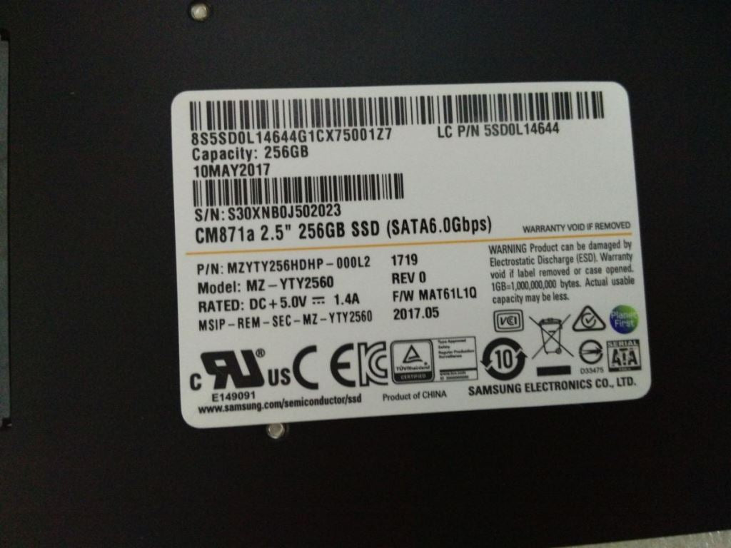256GB SATA 2.5" Solid State