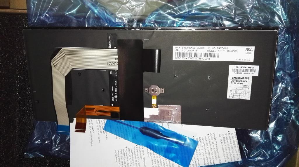 Replacement backlit keyboard