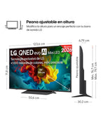 Lg 55QNED83B6A 55" Clase diagonal QNED83 Series TV LCD retroiluminación