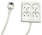 Microconnect MC-PSSQUARE040150FRW base múltiple 1,5 m 4 salidas AC Interior Blanco (2)