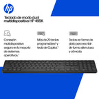 HP 495K Multi-Device Dual-Mode Keyboard teclado Universal USB + Bluetooth Negro (4)