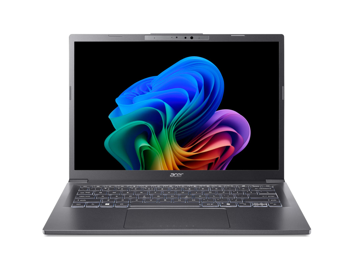 Acer Aspire 14 AI A14-52M-56CP Intel Core Ultra 5 226V Portátil 35,6 cm (14") WUXGA 16 GB LPDDR5x-SDRAM 512 GB SSD Wi-Fi 6 (802.11ax) Windows 11 Home Gris