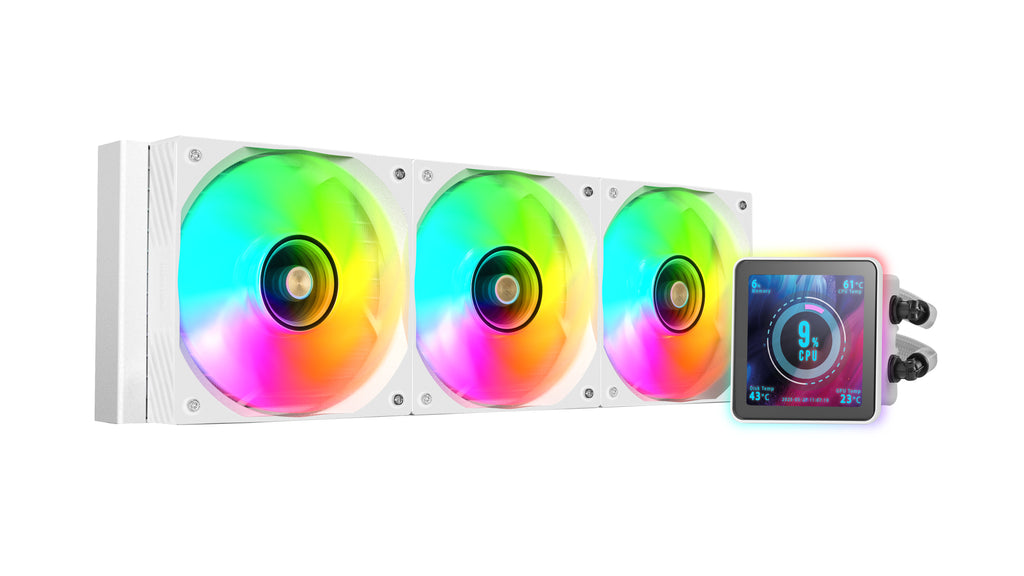 Mars Gaming ML-VISIONPRO360W Procesador Sistema de refrigeración líquida todo en uno 12 cm Blanco 1 pieza(s) (3)