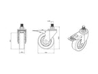 Multibrackets 4936 accesorio para soporte de pantalla de señalización Rueda giratoria (3)