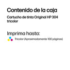 HP 304 Tri-color Original Ink Cartridge cartucho de tinta 1 pieza(s) Estándar Cian, Magenta, Amarillo (4)