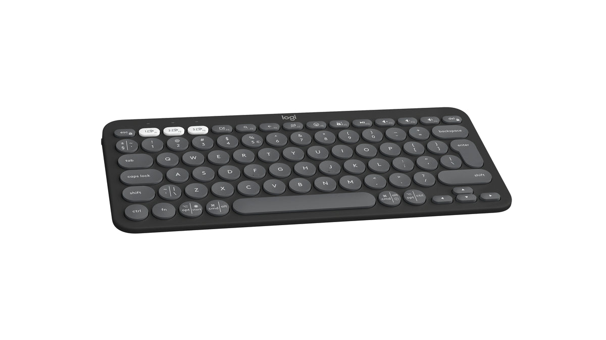 Logitech Pebble Keys 2 K380s teclado Universal Bluetooth QWERTY Internacional de EE.UU. Grafito (5)