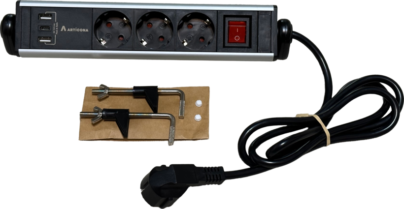 Regleta 3 ranuras + 3x USB A/C 1,4m (4)
