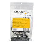StarTech.com LTLOCK3DCOIL cable antirrobo Negro, Acero inoxidable (4)