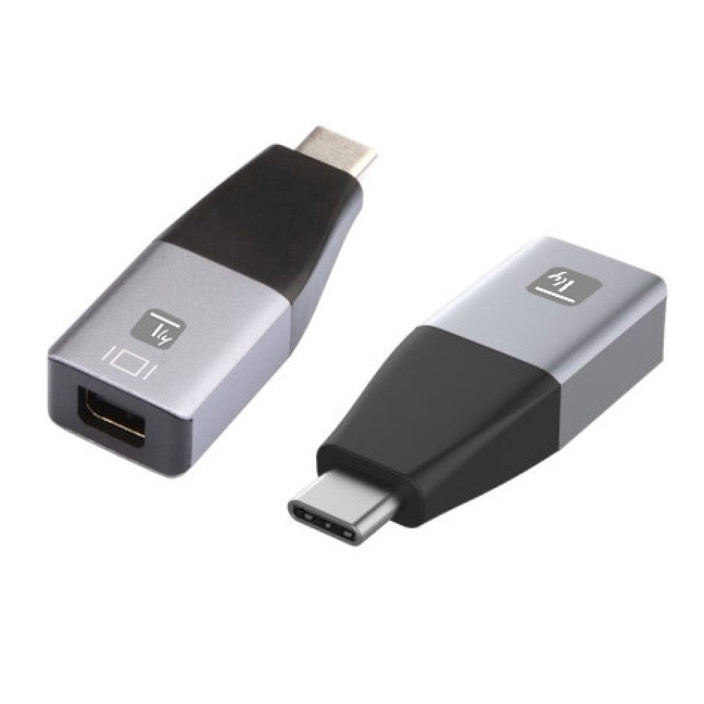 Techly IADAP USBC-MDP4K60 Adaptador gráfico USB 3840 x 2160 Pixeles Negro, Plata (4)