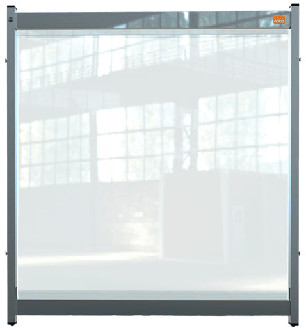 Nobo 1915550 panel y pantalla separadora para entorno laboral Protector antiestornudos para escritorio 750 x 40 mm