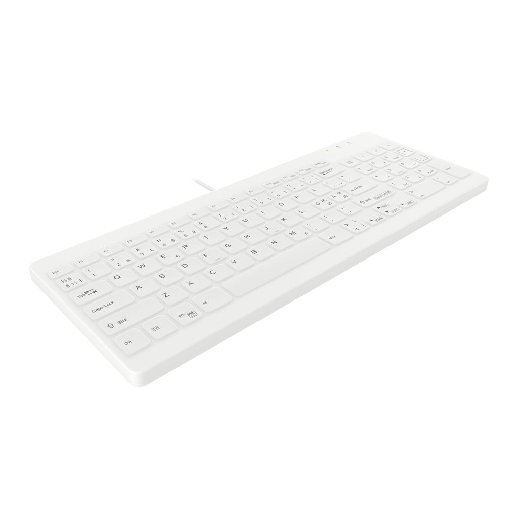 Cherry Contour Design Active Key QuickClean Teclado Médico Cubierta AK-C7012F-U1-W/NOR