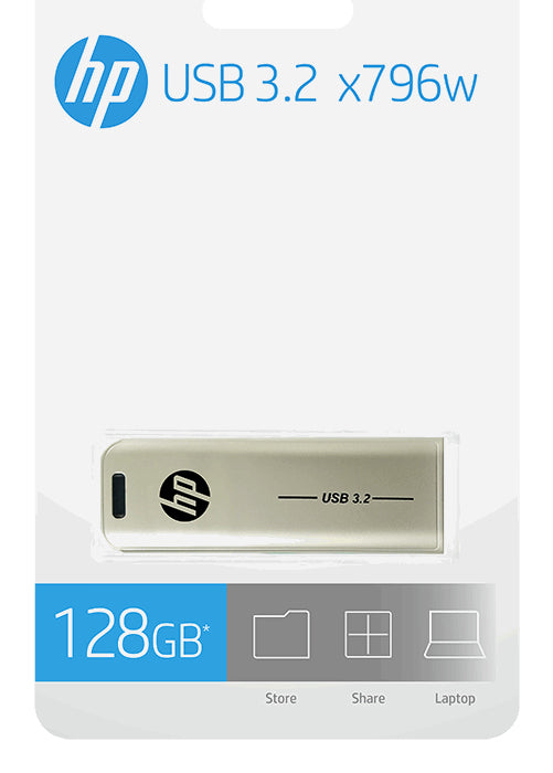 HP x796w unidad flash USB 128 GB USB tipo A 3.2 Gen 2 (3.1 Gen 2) Plata (7)