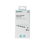 eSTUFF ES623007WH hub de interfaz USB 3.2 Gen 1 (3.1 Gen 1) Type-C 5000 Mbit/s Blanco (2)
