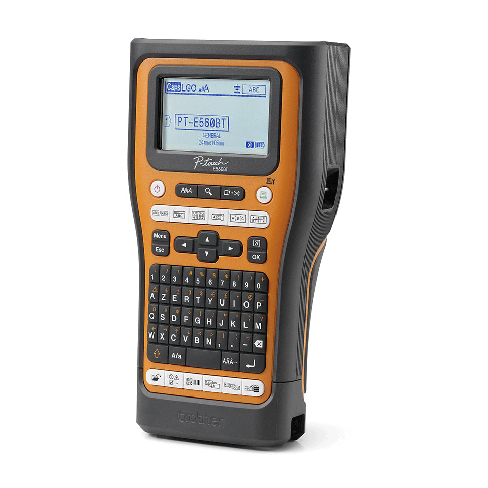 Brother PT-E560BTVP impresora de etiquetas Transferencia térmica 180 x 180 DPI 20 mm/s Inalámbrico y alámbrico HSE/TZe Bluetooth QWERTY (3)