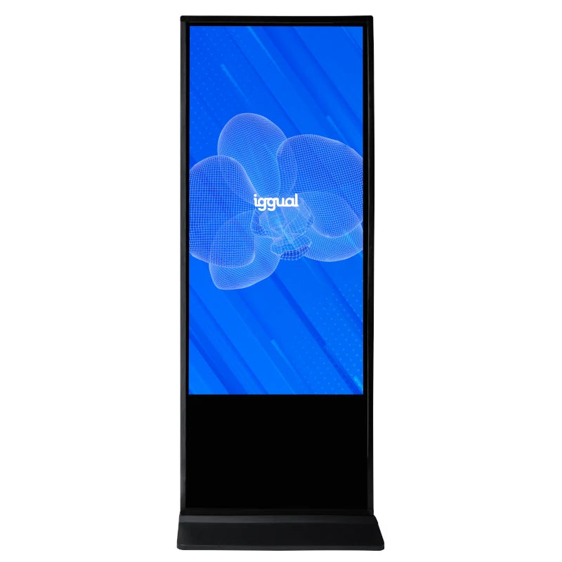 iggual Orchid 55'' Diseño de tótem 139,7 cm (55") LCD Wifi 500 cd / m² 4K Ultra HD Negro Pantalla táctil Procesador incorporado Windows 10 Pro