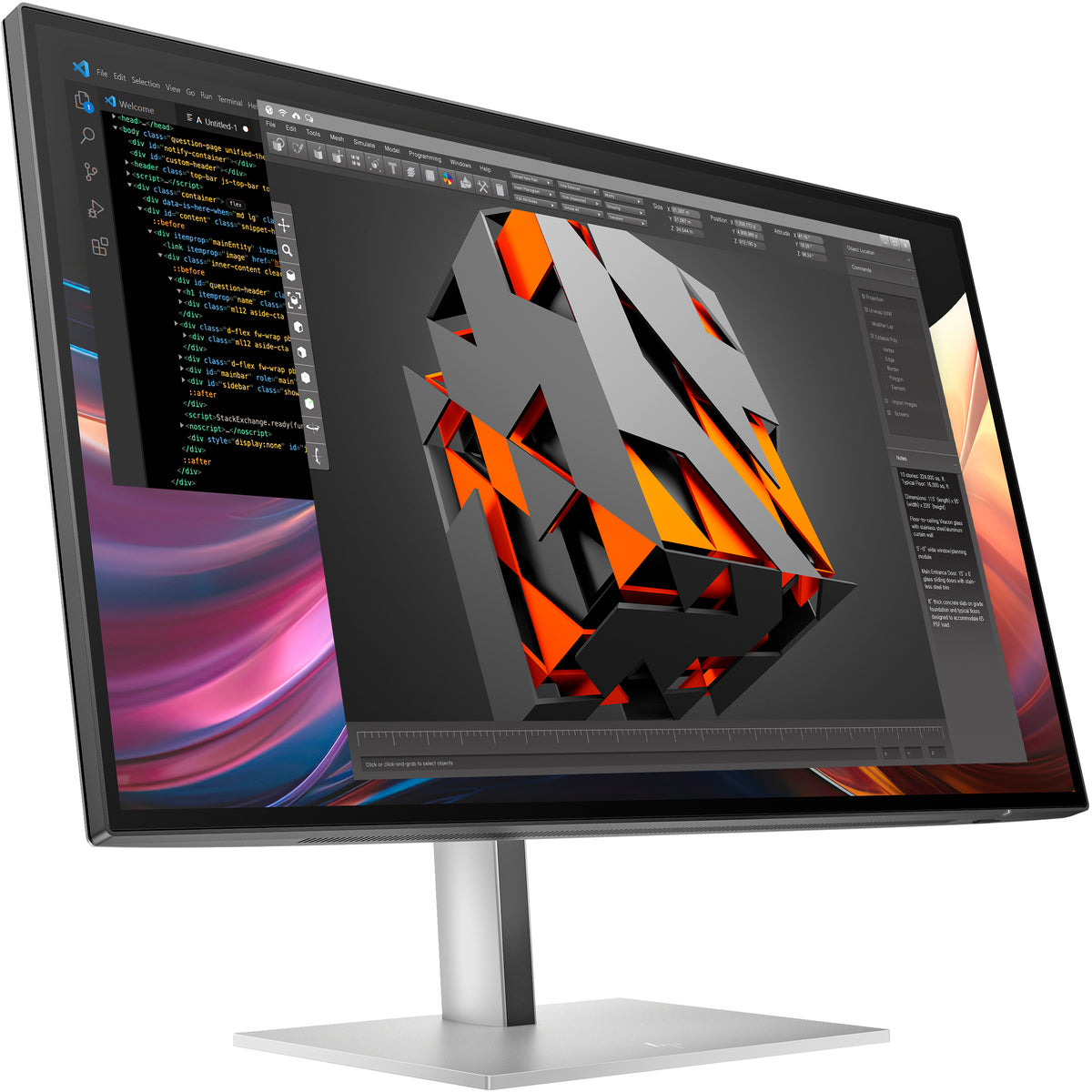 HP Series 7 Pro 27 inch QHD Monitor - 727pq pantalla para PC 68,6 cm (27") 2560 x 1440 Pixeles Quad HD LCD (3)