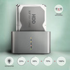 Axagon ADSA-DC base de conexión para disco duro USB 3.2 Gen 1 (3.1 Gen 1) Type-A Gris (3)