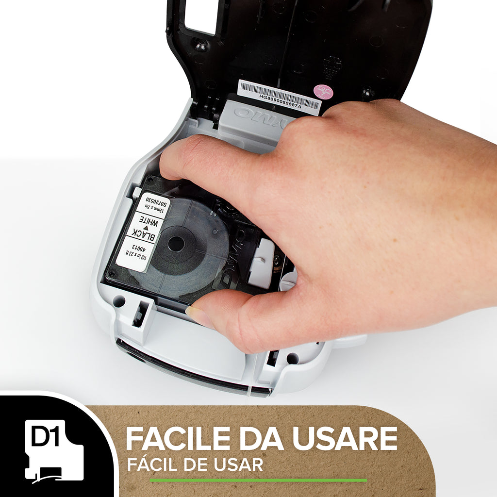 DYMO D1 Standard - Black on White - 12mm cinta para impresora de etiquetas Negro sobre blanco (8)