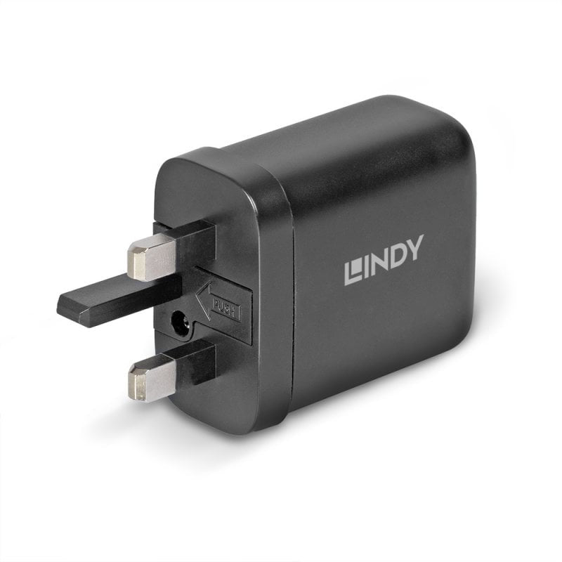 Lindy 73439 cargador de dispositivo móvil Universal Negro Corriente alterna Carga rápida Interior (2)