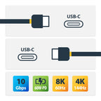 StarTech.com USB31CC50CM cable USB USB 3.2 Gen 2 (3.1 Gen 2) 10 Gbit/s 60 W Negro (2)