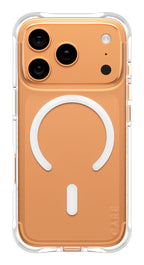 PanzerGlass CARE™ by ® Samba Case Transparent w. White MagSafe iPhone 17 Pro funda para teléfono móvil Transparente