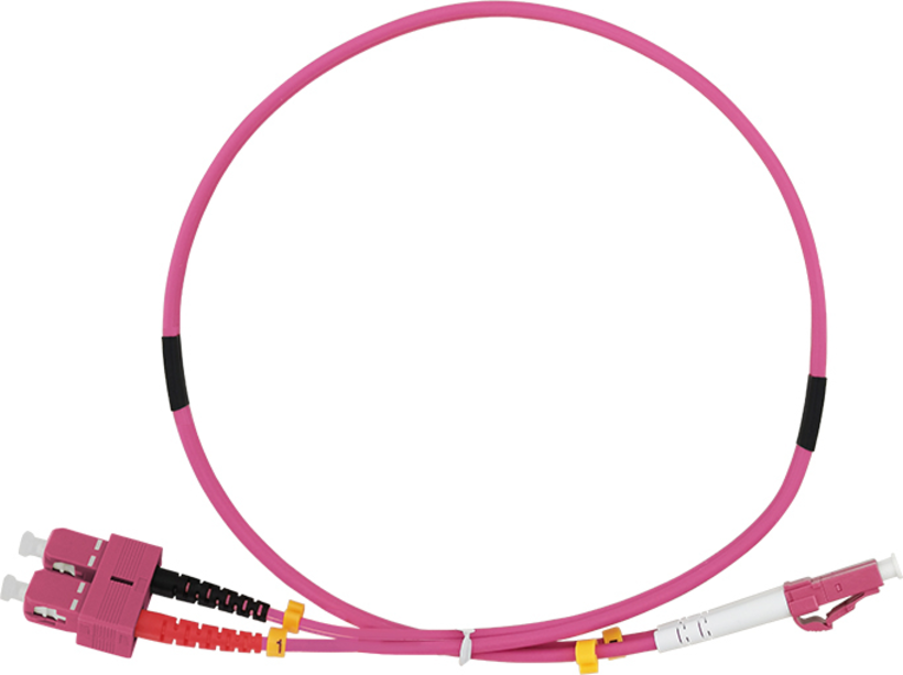 Cable patch dúplex FO LC-SC 10 m 50 µ (2)