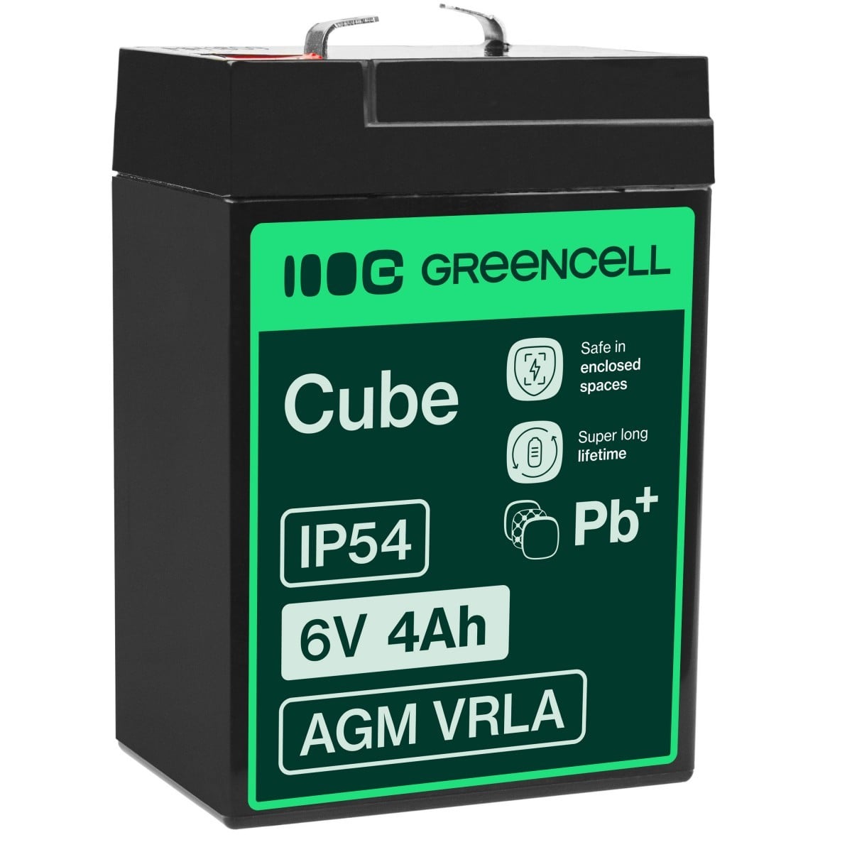 verde Cell AGM15 batería SAI plomo-ácido sellada 6V 4 Ah