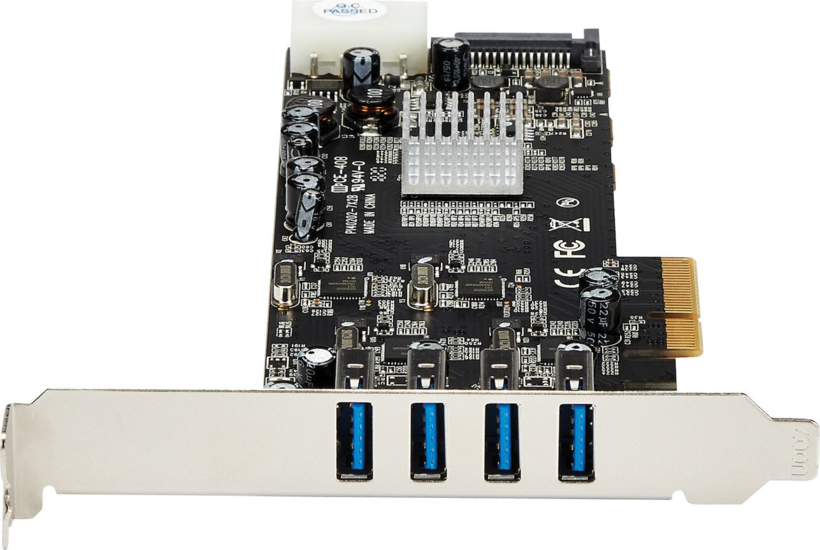 Startech PEXUSB3S44V - Hub Interno, Adaptador USB, PCIe x4, USB 3.0 x 4 (3)