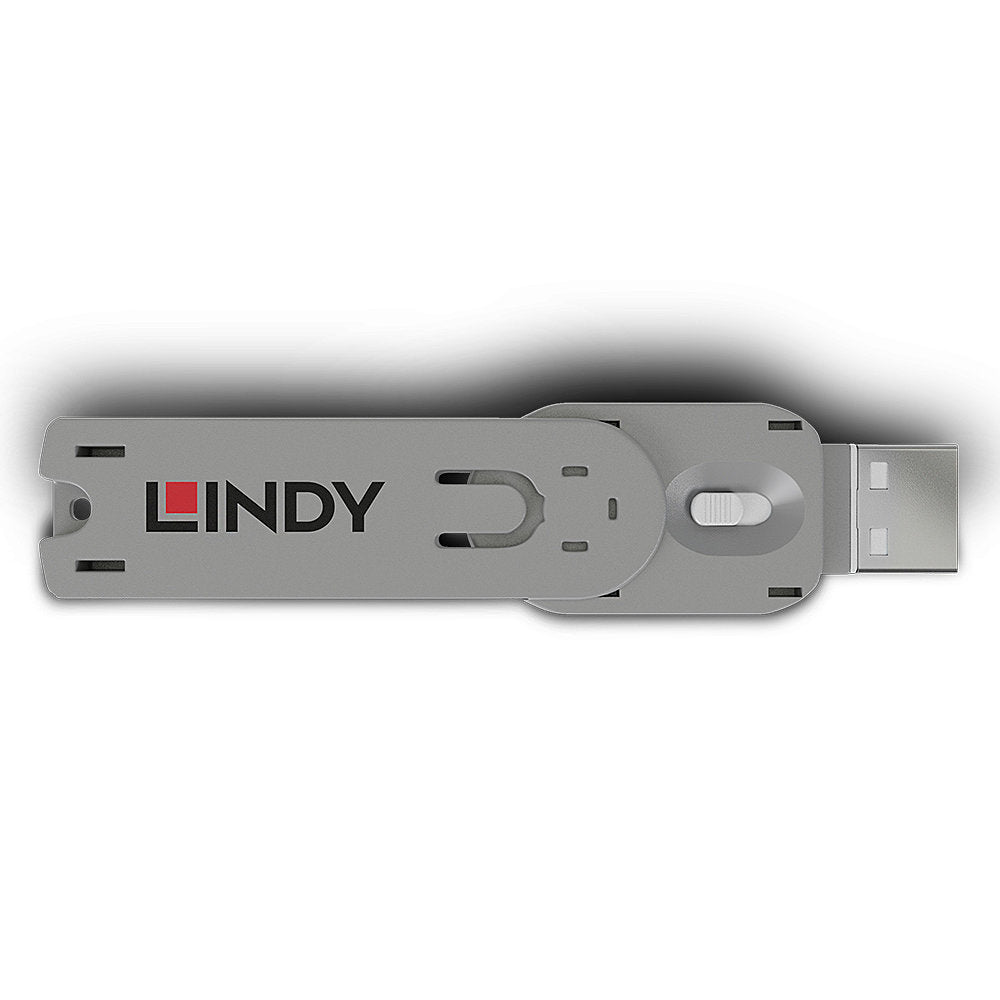 Lindy 40624 bloqueador de puerto Llave de bloqueador de puerto USB tipo A Blanco Acrilonitrilo butadieno estireno (ABS) 1 pieza(s) (3)