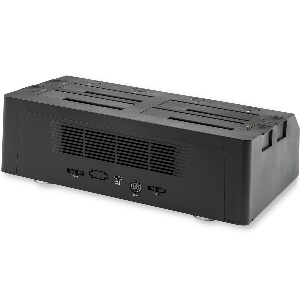 StarTech.com SDOCK4U313 base de conexión para disco duro USB 3.2 Gen 2 (3.1 Gen 2) Type-C Negro (2)