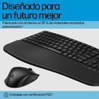 HP 685 Comfort Dual-Mode Keyboard and Mouse Combo teclado Ratón incluido Oficina RF Wireless + Bluetooth Negro (6)