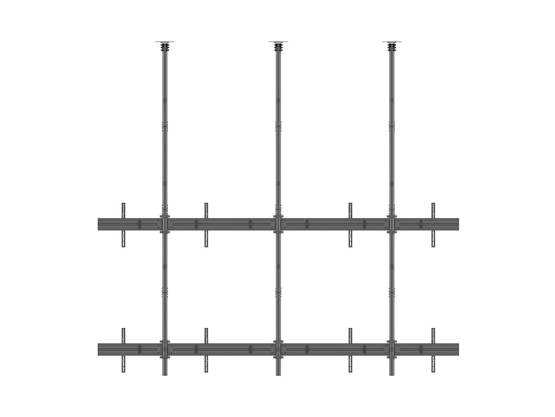 Multibrackets 3923 soporte para pantalla de señalización 2,54 m (100") Negro (4)